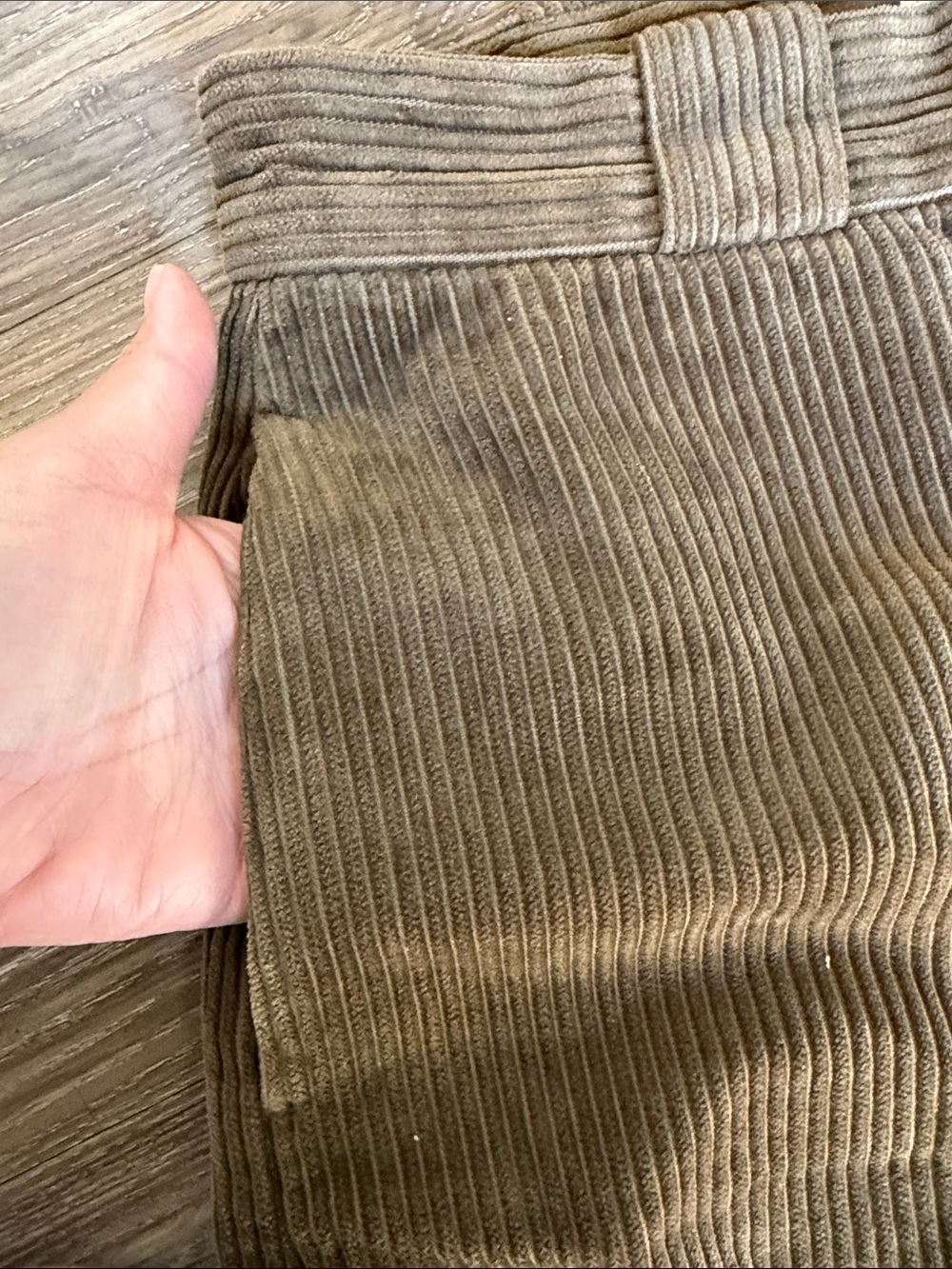 Everlane Women’s Corduroy Olive Green Organic Cotton Pants Size: 6 - Picture 5 of 11
